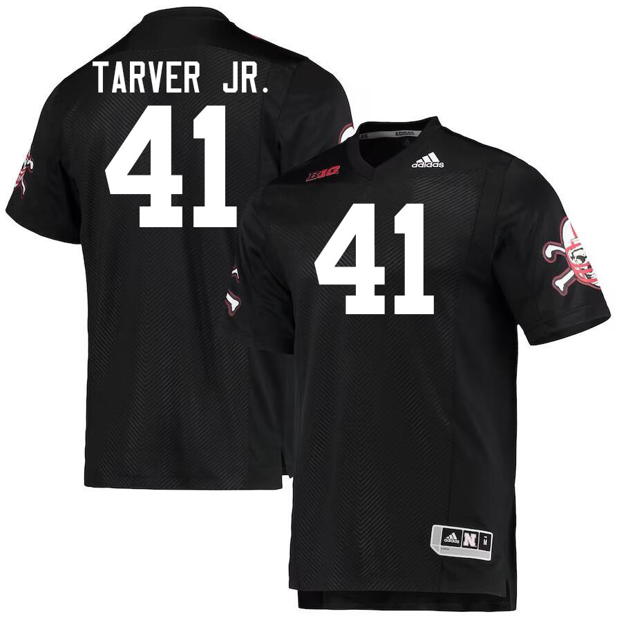 Men #41 Larry Tarver Jr. Nebraska Cornhuskers College Football Jerseys Stitched Sale-Black